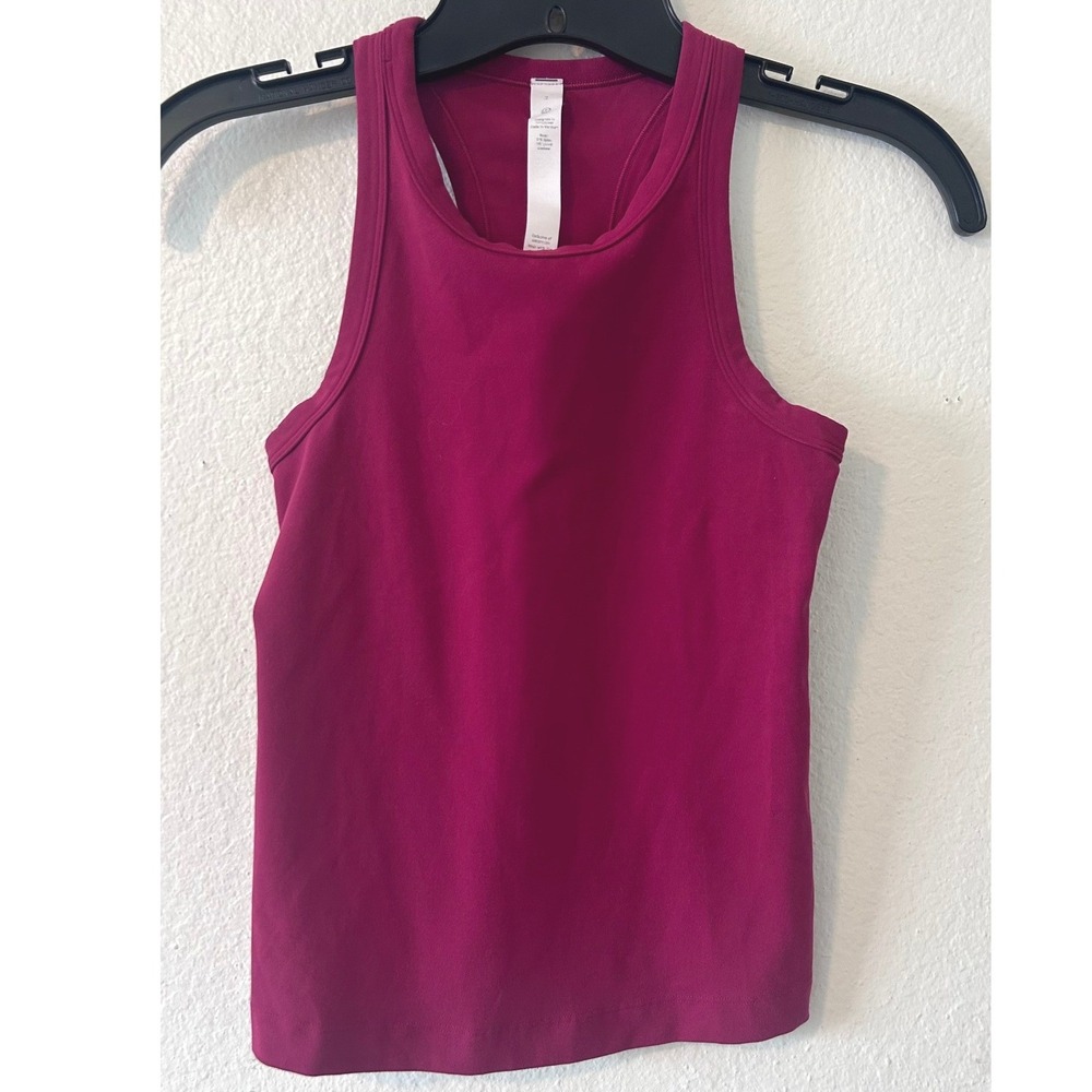 Lululemon Invigorate Training Tank Top Magenta Pink Racerback Size 2